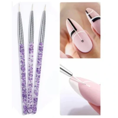 SET DE PINCEL LINERS X3 CON GLITTER