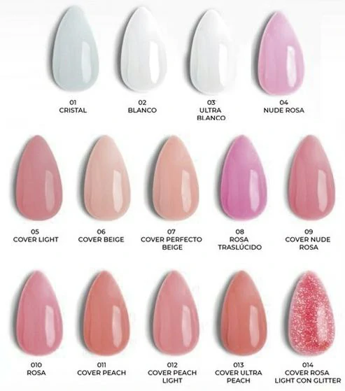 MUESTRARIO MUESTRARIO GEL DE CONSTRUCCION CHERIMOYA