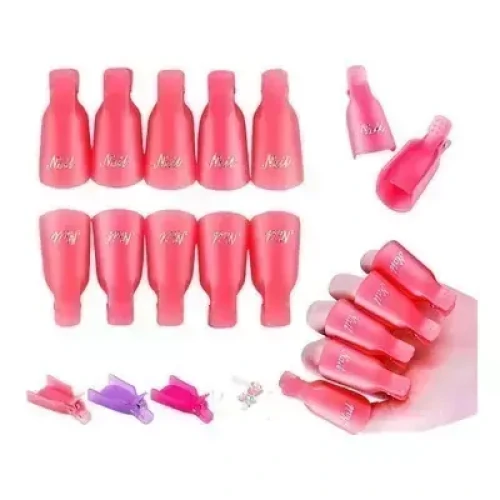 SET 10 CAPUCHONES EN BOLSA ROSA K01 JH-166