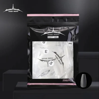 TIPS SOFT GEL PRELIMADO COFFIN 500 EN BOLSA