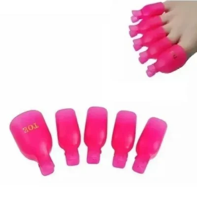 CAPUCHONES PARA PIE SET EN BOLSA X5 ROSA JH-167