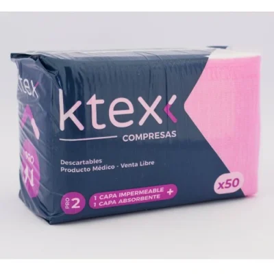 Compresas Pro2 K-tex Rosa x 50