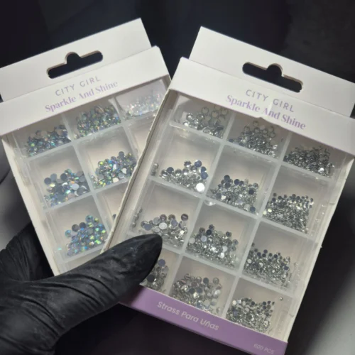 caja strass city girl