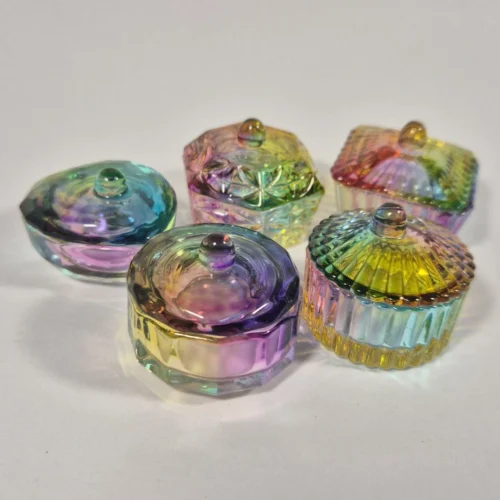 VASO  DAPPEN  DE  VIDRIO CON TAPA