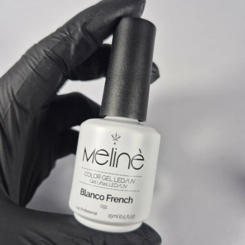 MELINE ESMALTE SEMI 15ML 091 BLANCO FRENCH