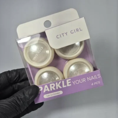 Polvo aurora blanco x4 city girl sparkle