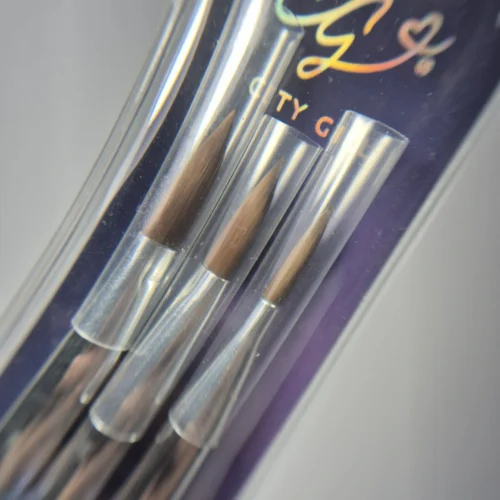 Set pincel almendra-acrilico x3