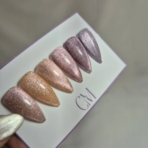 OJO DE GATO ROSA NUDE DIAMANTE