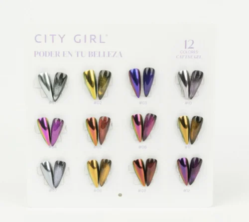 Polvo city girl multifuncional ojo de gato y espejado
