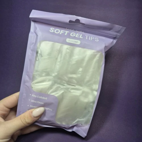 TIPS SOFT GEL ALMENDRA CITY GIRL X600