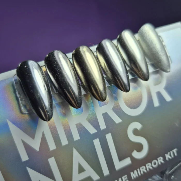 SET POLVO ESPEJADO PLATA X6 CHARM LIMIT