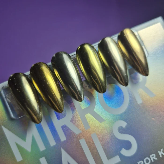 SET POLVO ESPEJADO DORADO X6 CHARM LIMIT