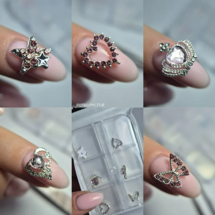 812F 2 apliques charm limit deco decoracion manicuria