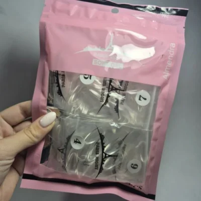 Tips paris almendra bolsa rosa