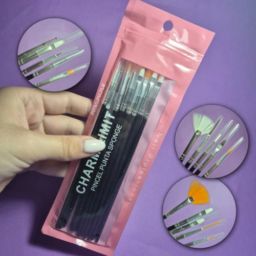 set pincel charm limit nail art set pincel charm limit nail art