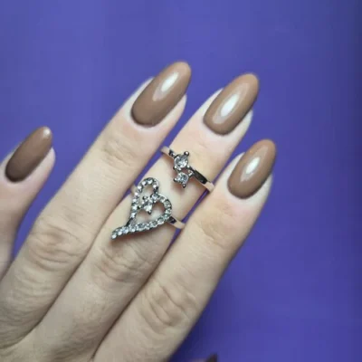 ANILLO PARA FOTOS CORAZÓN PLATEADO