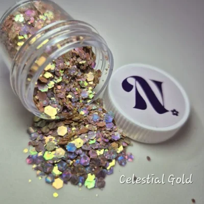 GLITTER CONFETTI NOVA CELESTIAL GOLD GLITTER CONFETTI NOVA CELESTIAL GOLD 2