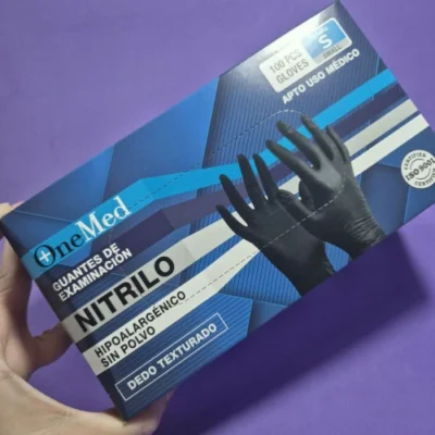 CAJA GUANTES NITRILO ONEMED S NEGRO