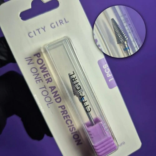 FRESA CONO DE CARBURO AZUL CITY GIRL