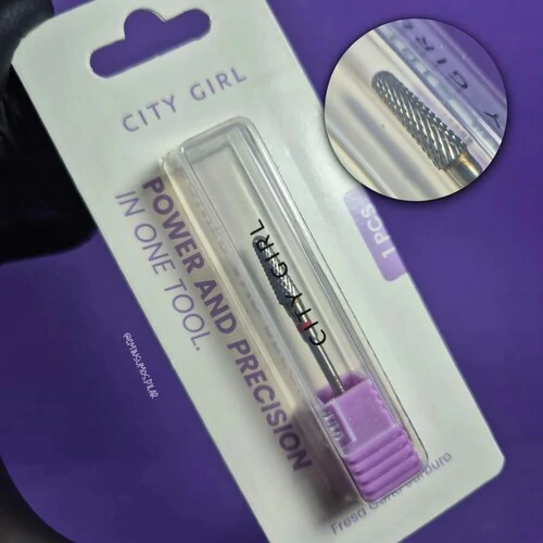 FRESA CONO DE CARBURO ROJA CITY GIRL