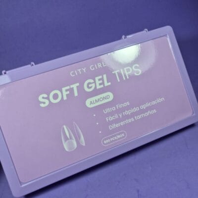 TIPS SOFT GEL ALMENDRA ULTRA FINA CITY GIRL
