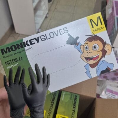 GUANTES MONKEY NITRILO NEGRO S Y M