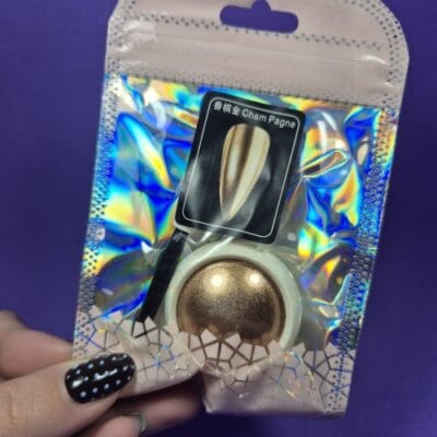 POLVO CROMADO CHAMPAGNE CHARM LIMIT EFECTO