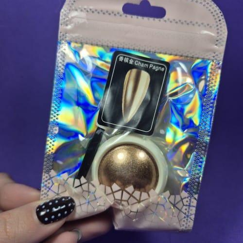POLVO CROMADO CHAMPAGNE CHARM LIMIT EFECTO