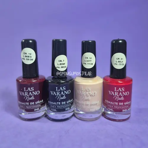 esmaltes las varano todos tonos